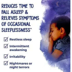 Boiron Pain & Fever Relief*- SleepCalm Kids Liquid Doses Sleep Aid for Deep, Relaxing, Restful Nighttime Sleep, 15 Count