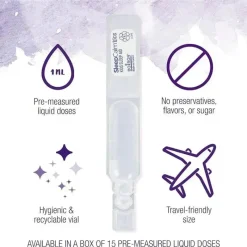 Boiron Pain & Fever Relief*- SleepCalm Kids Liquid Doses Sleep Aid for Deep, Relaxing, Restful Nighttime Sleep, 15 Count