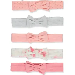 Bon Bébé Baby Hair Accessories*Bon Bebe - 5Pk Headbands Light Pink