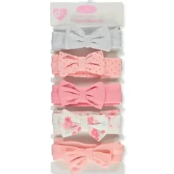 Bon Bébé Baby Hair Accessories*Bon Bebe - 5Pk Headbands Light Pink