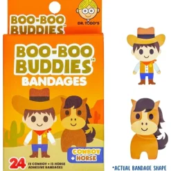 Boo Boo Budies Medicine Dispenser*Boo Boo Buddies - Kids Adhesive Bandages, Cowboy + Horse
