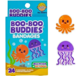Boo Boo Budies Medicine Dispenser*Boo Boo Buddies - Kids Adhesive Bandages, Jellyfish + Octopus