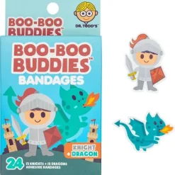 Boo Boo Budies Medicine Dispenser*Boo Boo Buddies - Kids Adhesive Bandages, Knight + Dragon