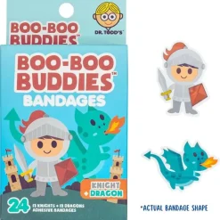 Boo Boo Budies Medicine Dispenser*Boo Boo Buddies - Kids Adhesive Bandages, Knight + Dragon