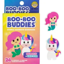 Boo Boo Budies Medicine Dispenser*Boo Boo Buddies - Kids Adhesive Bandages, Mermaid + Unicorn