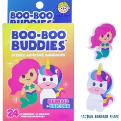 Boo Boo Budies Medicine Dispenser*Boo Boo Buddies - Kids Adhesive Bandages, Mermaid + Unicorn