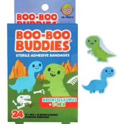 Boo Boo Budies Medicine Dispenser*Boo Boo Buddies - Kids Adhesive Bandages, Brontosaurus + T rex