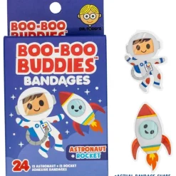 Boo Boo Budies Medicine Dispenser*Boo Boo Buddies - Kids Adhesive Bandages, Astronaut + Rocket