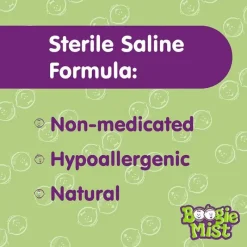 Boogie Wipes Cough & Cold*- Mist Saline Nose Mist, Unscented