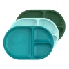 Boon Plates & Bowls|Dishes, Utensils & Food Containers*- CHOW™ Bbay and Toddler Silicone Divided Plate Set, Blue
