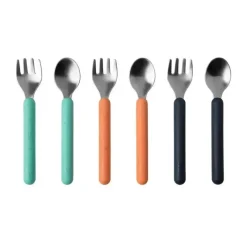 Boon Utensils & Accessories|Dishes, Utensils & Food Containers*- CHOW™ Toddler Stainless Steel Utensil Spoon And Fork Set, Mint
