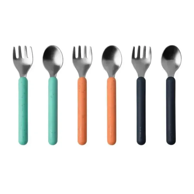 Boon Utensils & Accessories|Dishes, Utensils & Food Containers*- CHOW™ Toddler Stainless Steel Utensil Spoon And Fork Set, Mint