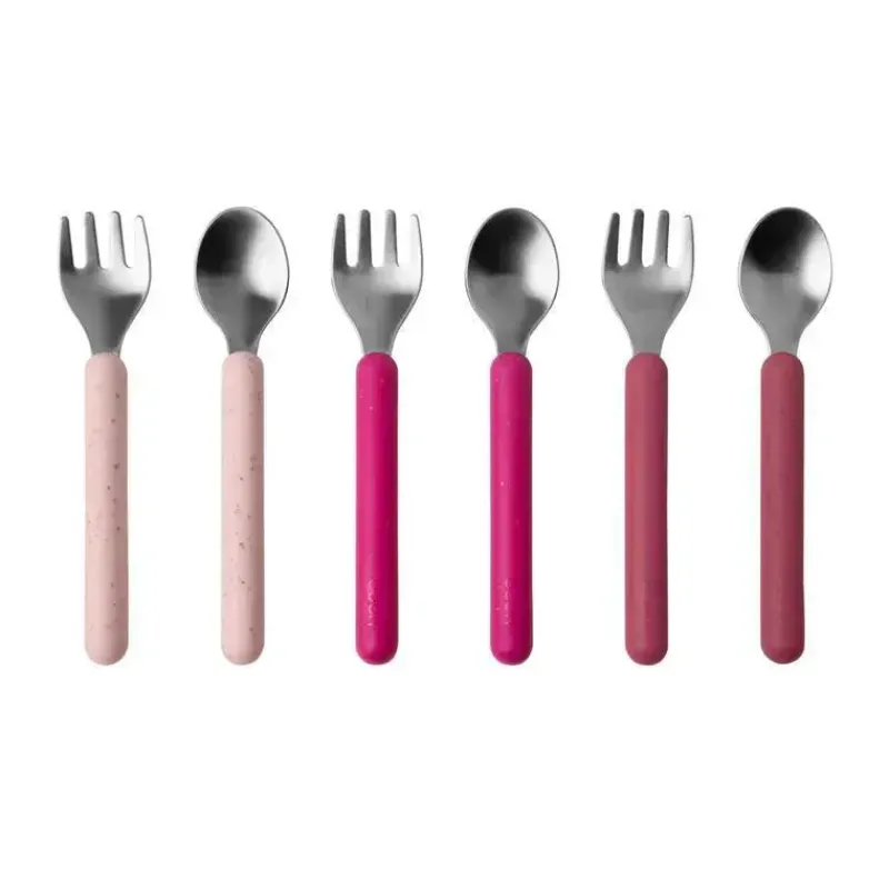 Boon Utensils & Accessories|Dishes, Utensils & Food Containers*- CHOW™ Toddler Stainless Steel Utensil Set, Pink