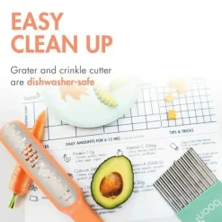 Boon Utensils & Accessories|Dishes, Utensils & Food Containers*- Divvy™ Baby Food Solids Cutter Set For Food Prep