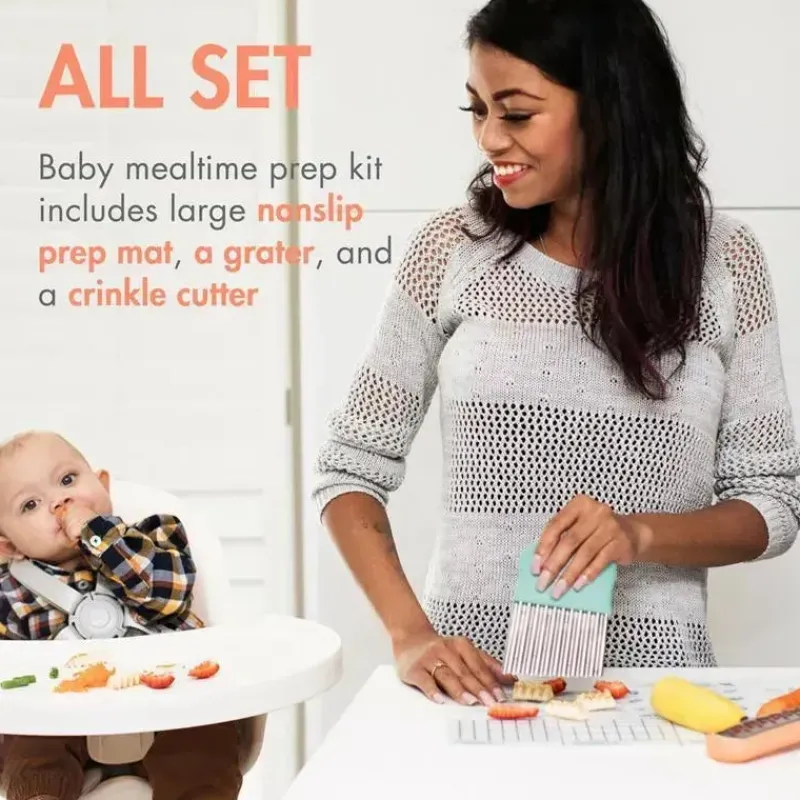 Boon Utensils & Accessories|Dishes, Utensils & Food Containers*- Divvy™ Baby Food Solids Cutter Set For Food Prep