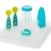 Boon Cleaning|Drying Racks & Cleaning Brushes*Grass Countertop Drying Rack for Baby Bottles and Pacifiers, Winter White