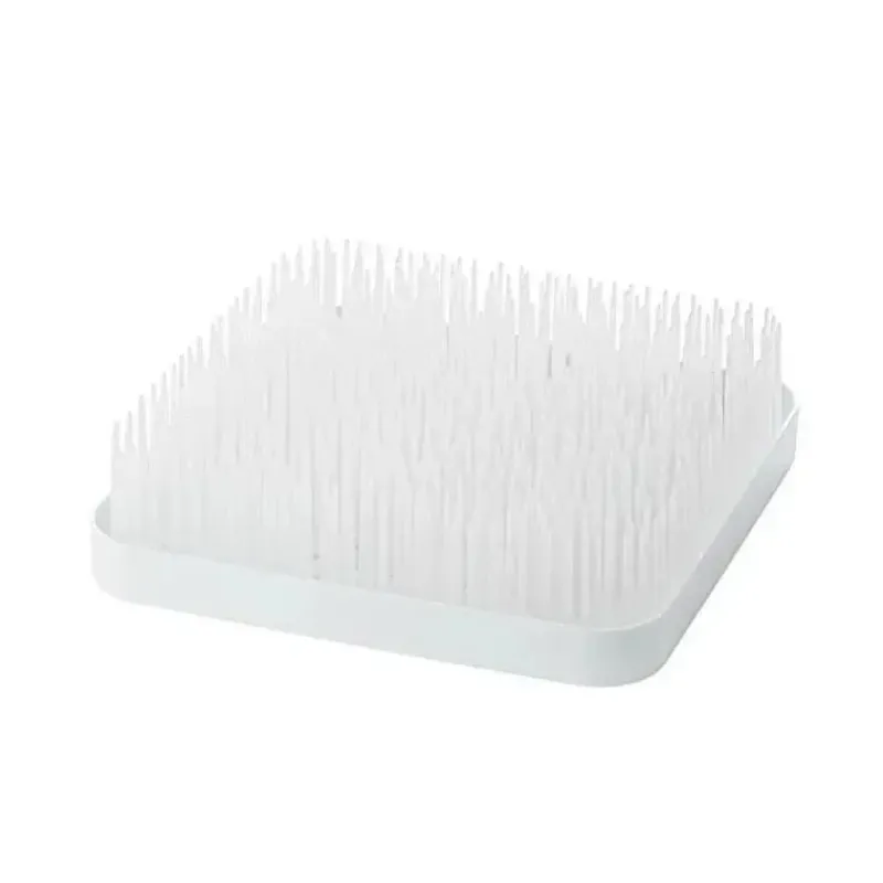 Boon Cleaning|Drying Racks & Cleaning Brushes*Grass Countertop Drying Rack for Baby Bottles and Pacifiers, Winter White