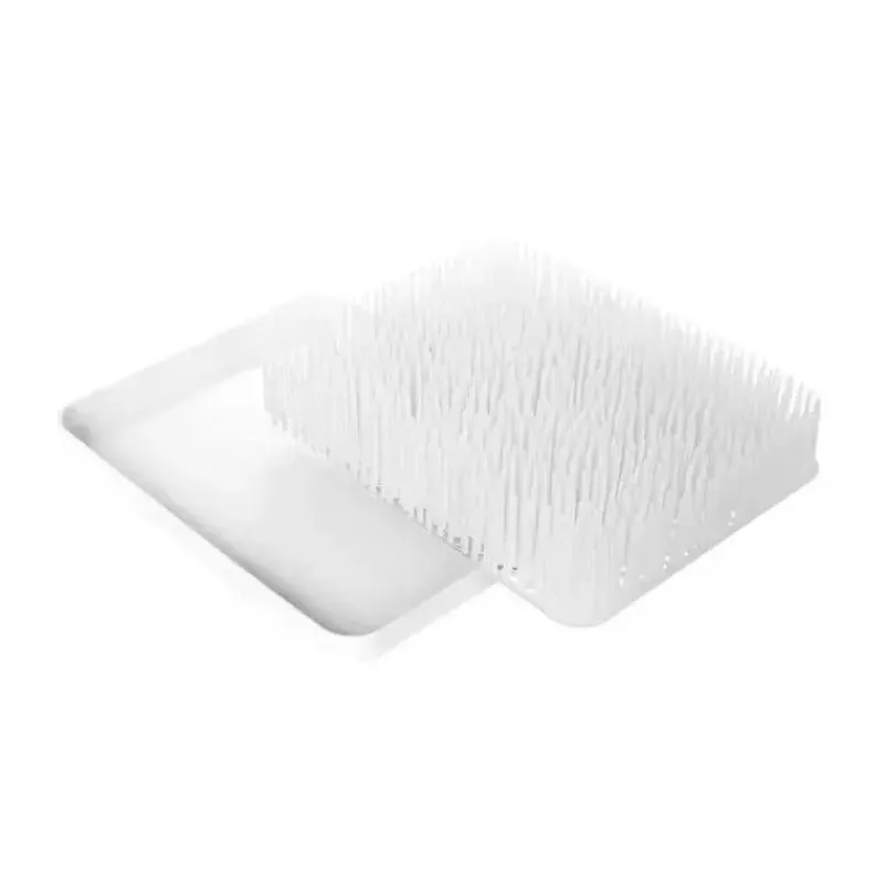 Boon Cleaning|Drying Racks & Cleaning Brushes*Grass Countertop Drying Rack for Baby Bottles and Pacifiers, Winter White
