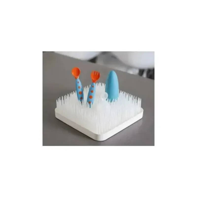 Boon Cleaning|Drying Racks & Cleaning Brushes*Grass Countertop Drying Rack for Baby Bottles and Pacifiers, Winter White