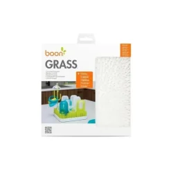 Boon Cleaning|Drying Racks & Cleaning Brushes*Grass Countertop Drying Rack for Baby Bottles and Pacifiers, Winter White