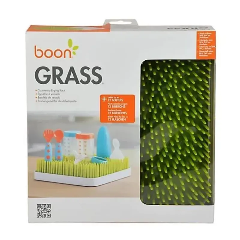 Boon Cool Baby Products|Gifts Up To $25*Grass Countertop Drying Rack for Baby Bottles and Pacifiers, Green
