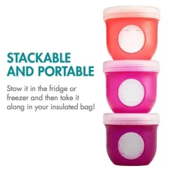 Boon Breast Pump Accessories*Nursh - Milk Storage Lids 3Pk
