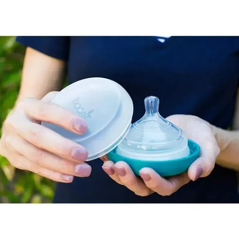 Boon Breast Pump Accessories*Nursh Pouch & Nipple Container 3-Pack, Blue