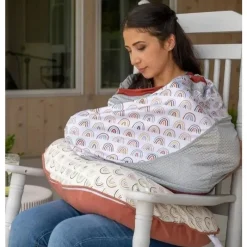 Boppy Nursing Covers, Scarves, & Wedges*- 4 & More Multi-use Cover, Spice Rainbow Arches