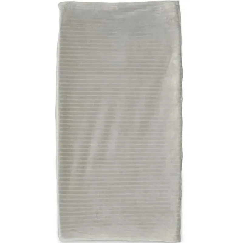 Boppy Changing Pads & Covers*- Changing Pad Cover, Gray Ribbed Minky Fabric