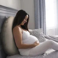 Boppy Body Pillow*- Cuddle Pregnancy Pillow with 100% Organic Cotton Removable Cover, Biscuit