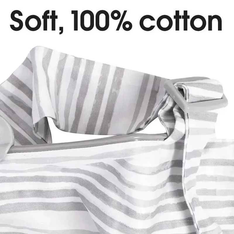 Boppy Nursing Covers, Scarves, & Wedges*- Nursing Cover for Breastfeeding, Gray Watercolor Stripes