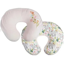 Boppy Nursing Pillows*- Nursing Pillow Luxe Support , Pink Sweet Safari
