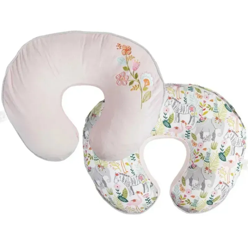 Boppy Nursing Pillows*- Nursing Pillow Luxe Support , Pink Sweet Safari