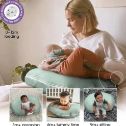 Boppy Organic|Nursing Pillows*- Nursing Pillow Organic Original Support, Soft Pine