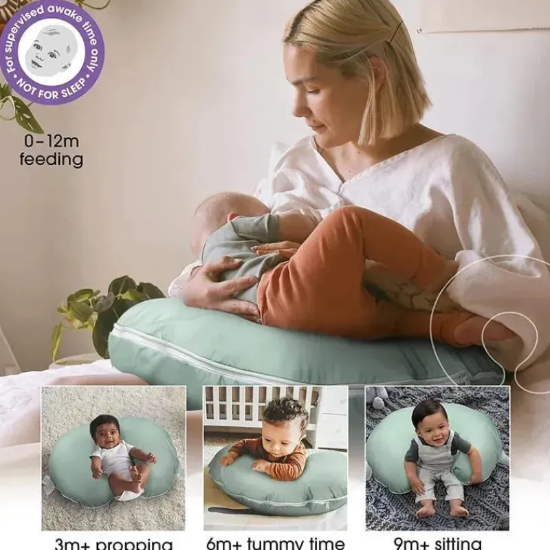 Boppy Organic|Nursing Pillows*- Nursing Pillow Organic Original Support, Soft Pine