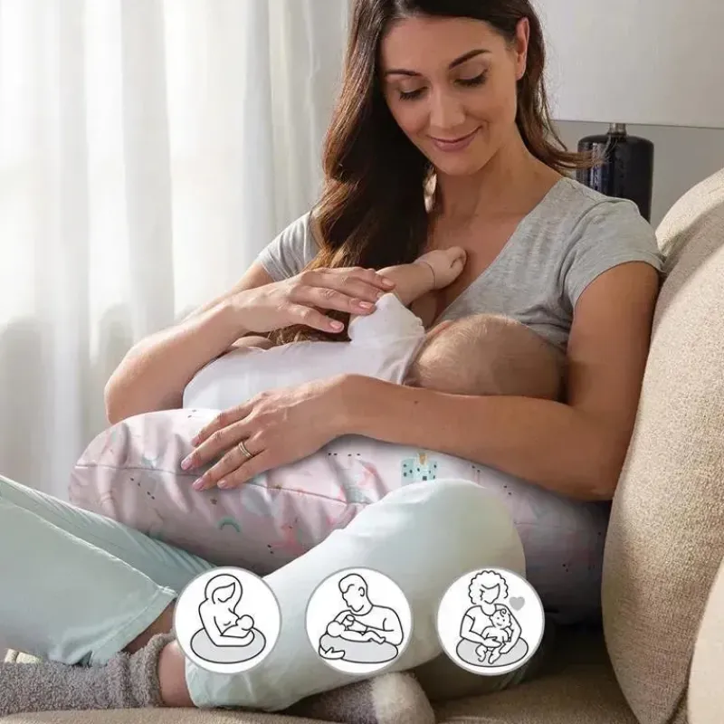 Boppy Pillows & Head Support*- Nursing Pillow Original Support, Pink Unicorns