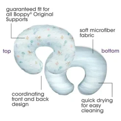 Boppy Nursing Pillows*- Nursing Pillow Original Support, Ergonomic Nursing Essentials Premium Quick-Dry Fabric, Blue Ocean