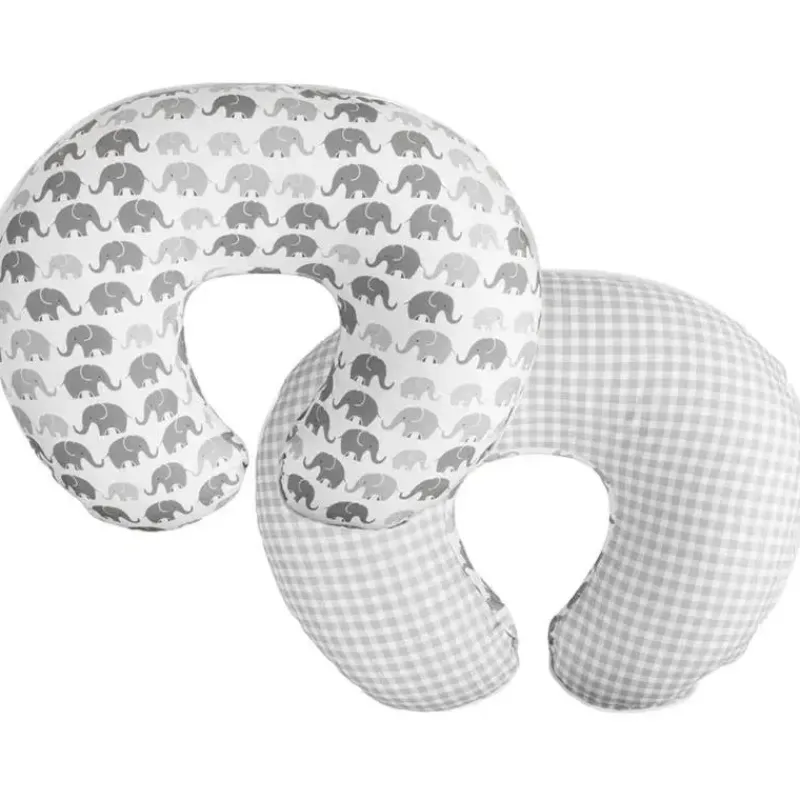 Boppy Nursing Pillows*- Nursing Pillow Quick-Dry Gray Elephant Cover
