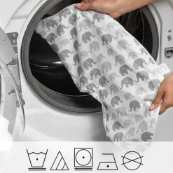 Boppy Nursing Pillows*- Nursing Pillow Quick-Dry Gray Elephant Cover