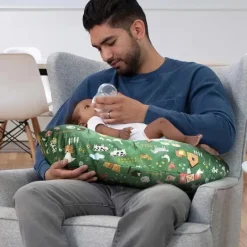 Boppy Nursing Pillows*- Nursing Pillow Support with Removable Cover, Machine Washable, Green Farm