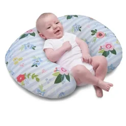 Boppy Nursing Pillows*- Original Slipcovered Pillow, Blue & Pink Posey