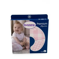 Nemcor Nursing Pillows*Boppy - Pillow Cover, Pink/White Jumbo Plaid