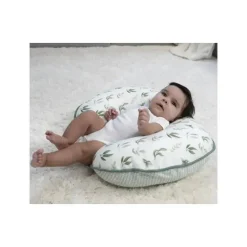 Boppy Gift For Mom|Organic*- Pillow Slipcover Organic Cotton, Green Little Leaves