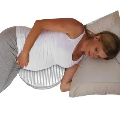 Boppy Body Pillow|Gift For Mom*- Pregnancy Pillow Wedge with Cover, Gray Stripe