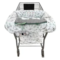 Boppy Cart Covers*- Shopping Cart & High Chair Cover with Storage Pouch, Gray Green Koala