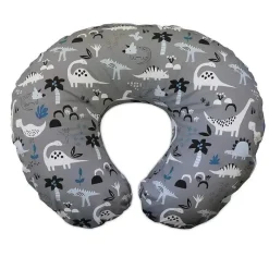 Boppy Gift For Mom|Nursing Pillows*Feeding And Infant Support Pillow - Gray Dinosaurs
