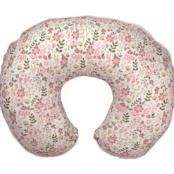 Boppy Organic|Nursing Covers, Scarves, & Wedges*Pillow Slipcover Organic Cotton, Blush Cottage Garden
