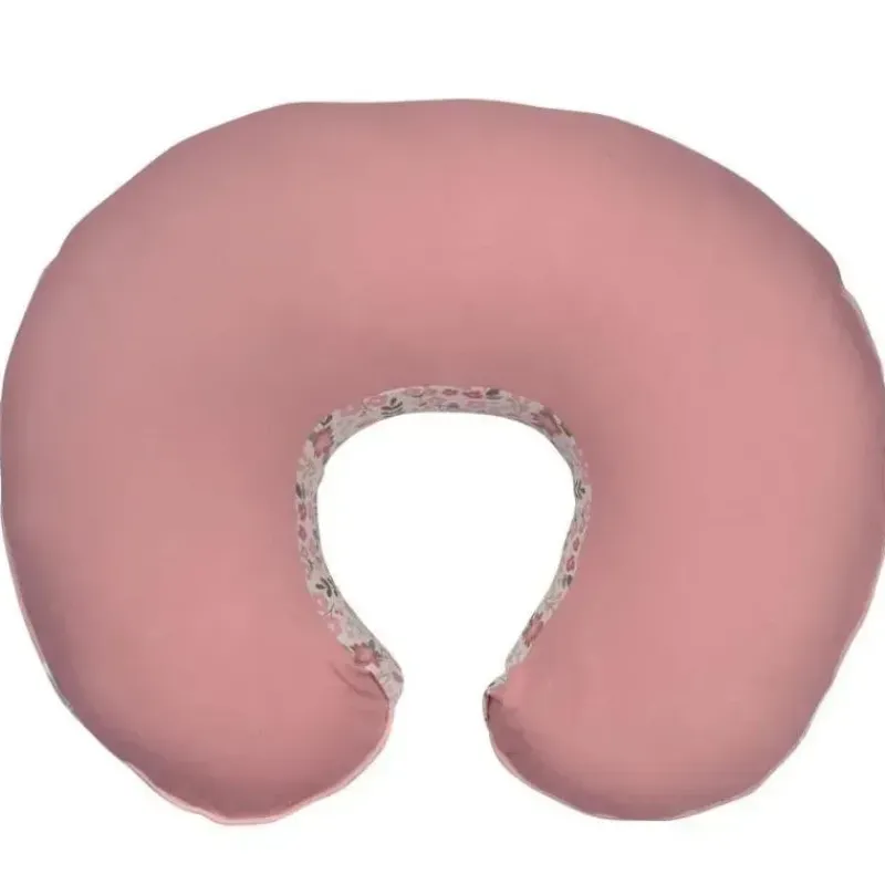 Boppy Organic|Nursing Covers, Scarves, & Wedges*Pillow Slipcover Organic Cotton, Blush Cottage Garden