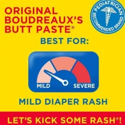 Boudreaux's Butt Paste Diaper Rash*Boudreaux's Baby Butt Paste Original Diaper Rash Cream | Baby Ointment | 2 Oz.Tube