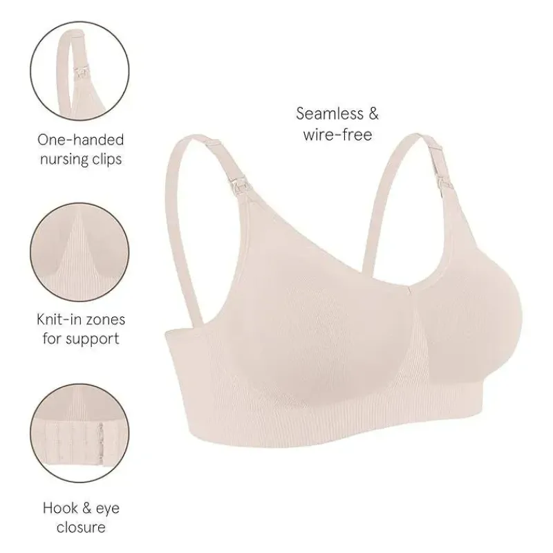 Bravado Nursing Bras*- Body Silk Seamless Nursing Bra 17D L, Pearl
